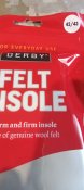 Устілки (derby felt insole)