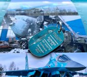 Брелок з літака - бомбардувальника Су-34 RF-95070, збитого над Харковом