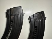 Магазины АКМ 7,62х39 метал ребро. Б/У  В лоте 1 шт.
