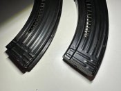Магазины АКМ 7,62х39 метал ребро. Б/У  В лоте 1 шт.