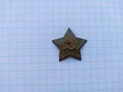 Пришивная полевая звездочка РККА на пилотку оригинал №2