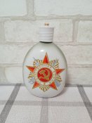 Фляга фарфоровая, наградная.