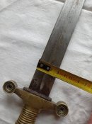 Французский тесак пожарников обр. 1855 года