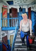 Трамп выносит мусорное ведро с пустыми...