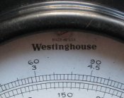 Ампер-вольтметр бакелит Westinghouse USA Ленд-лиз