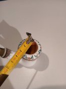 2Ю#1 Трубка для паління нова з Франціі ріг/кераміка