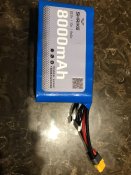 Акумулятор SHRIKE, 22,2v,10c,6s2p, 8000 mAh