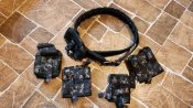 РПС ремень пояс з підсумками тактичний Yakeda m tac Black Multicam