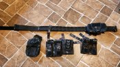 РПС ремень пояс з підсумками тактичний Yakeda m tac Black Multicam