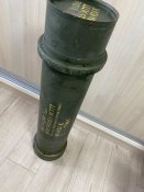 Металевий тубус з під порохового заряду М119А2М1