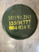 Металевий тубус з під порохового заряду М119А2М1