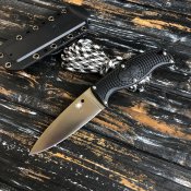 Тактичний ніж Spyderco чорний повністю новий