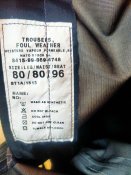 Комплект мембрани Gore-tex ВМФ Британії, мембранний куртка 180/196,штани 80/80/96