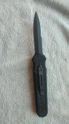MOD Triton D/A Dagger OTF Automatic Knife James Bond (3.6" Black Serr)