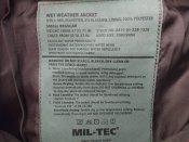 Парка Mil-Tec (тёплая непромокаемая S) Wet Weather Jacket With Fleece Liner, олива, новая