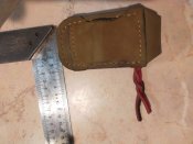 Ніж кишеньковий Victorinox Huntsman - red,  чохлом шкіряним