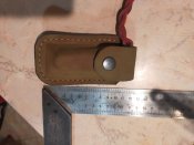 Ніж кишеньковий Victorinox Huntsman - red,  чохлом шкіряним