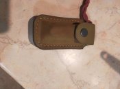 Ніж кишеньковий Victorinox Huntsman - red,  чохлом шкіряним