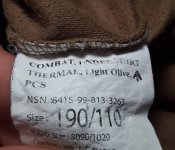 Термо фліс армії Великобританії Thermal Combat Undershirt PCS 190/110
