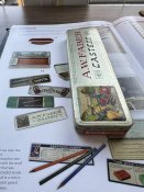 Жерстяна коробка з олівцями (12шт) A.W. Faber Castell .