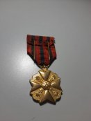 Бельгія.  Медаль За цивільні заслуги 1 степінь