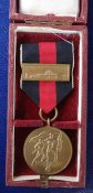 Памятная медаль 1 октября 1938 года (Судеты) с планкой Прагенбург в футляре.