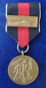 Памятная медаль 1 октября 1938 года (Судеты) с планкой Прагенбург в футляре.