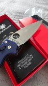 Spyderco Manix 2 Knife Dark Blue G-10...