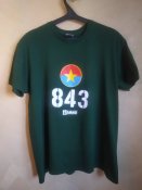 Футболка "Vietnam 843". Зеленая. Р-р XXL
