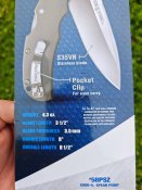 Cold Steel Code 4 Lockback Aluminum Folding S35VN Spear Pt Pocket Knife ОРИГИНАЛ