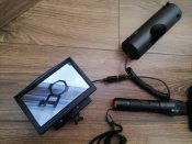 Універсальна нічна насадка на приціл з екраном. День ніч.