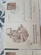 Пропагандиські листівки WHW (Зимова допомога). Третій Рейх 1938р