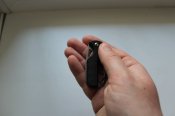 Міні ніж стропоріз чорна рукоять біле лезо