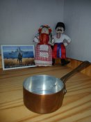 3В#1 Сотейник старовинний мідний новий виробництва Франціі