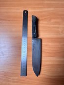 Винтажный кухонный японский нож Сантоку Kanemoto