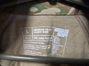 Негорючая боевая рубашка армии США Massif Advanced ¼ Zip Combat Shirt Multicam Large L (1 шт.)