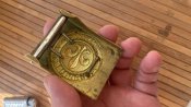 Не часта німецька пряжка Allzeit Bereit в латуні