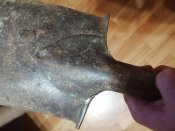 Лопата з кацапських позицій з німецьким клеймом часів дсв