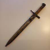 Штык нож обр. 1891 г. к итальянской винтовке Маннлихер-Каркано производства Fabbrica d’Armi di Terni