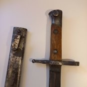 Штык нож обр. 1891 г. к итальянской винтовке Маннлихер-Каркано производства Fabbrica d’Armi di Terni