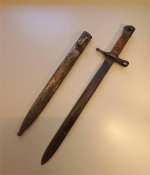 Штык нож обр. 1891 г. к итальянской винтовке Маннлихер-Каркано производства Fabbrica d’Armi di Terni
