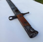 Штык нож обр. 1891 г. к итальянской винтовке Маннлихер-Каркано производства Fabbrica d’Armi di Terni