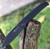 Sencut Brazoria Flipper- Blk G10 (3.46" D2)
