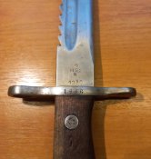 95 річний 24-х дюйм. саперний (Pioneer) штик-ніж M1914 (Sägebajonett Mod. 1914), 1930 р., Швейцарія