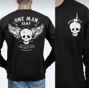 1 футболка лонгслив One Man Army. Чёрная. Р-р L