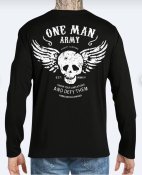 1 футболка лонгслив One Man Army. Чёрная. Р-р L