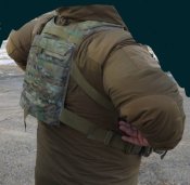Tasmanian Tiger Chest Rig Mk. II + Задняя часть разгрузочного жилета Tasmanian Tiger Trouper Back Plate MC Multicam