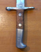 Штык-нож обр. 1918 г. к винтовке Шмидта Рубина обр. 1911 г., пр-ва WAFFENFABRIK NEUHAUSEN, Швейцария