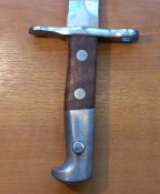 Штык-нож обр. 1918 г. к винтовке Шмидта Рубина обр. 1911 г., пр-ва WAFFENFABRIK NEUHAUSEN, Швейцария