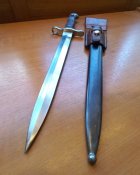 Штык-нож обр. 1918 г. к винтовке Шмидта Рубина обр. 1911 г., пр-ва WAFFENFABRIK NEUHAUSEN, Швейцария